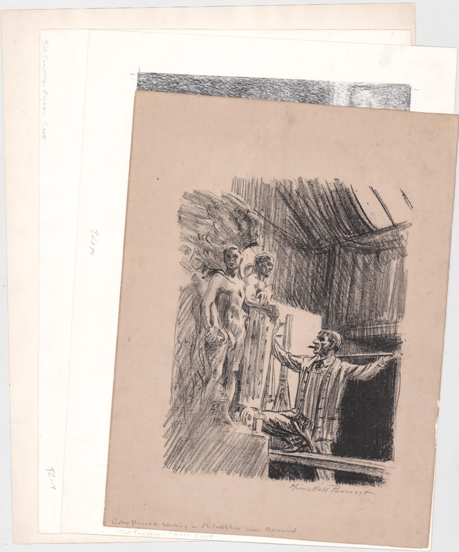 Four Vintage Lithographs: Four Vintage Lithographs. They measure 15.5 x 11.5 inches sheet size to 19 x 14.625 inches sheet size. Includes Morris Pancoast, S. Tilson (2) and Jacque Hudson. VG-EX/EX condition. Unframed, loose an