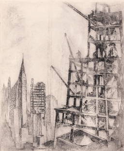 William Meyerowitz (Ukraine/USA) Etching: William Meyerowitz (Ukraine/USA, 1887-1981). Signed lower right in pencil. Measures 12 x 10 inches plate size. Excellent condition. Unframed, loose and not glued or mounted. Provenance: Estate collect