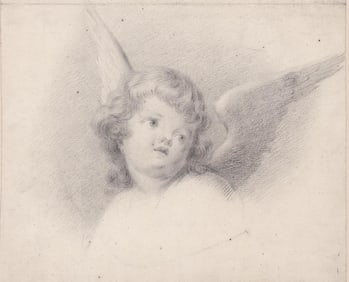 Early & Finely Done Charcoal of Angel