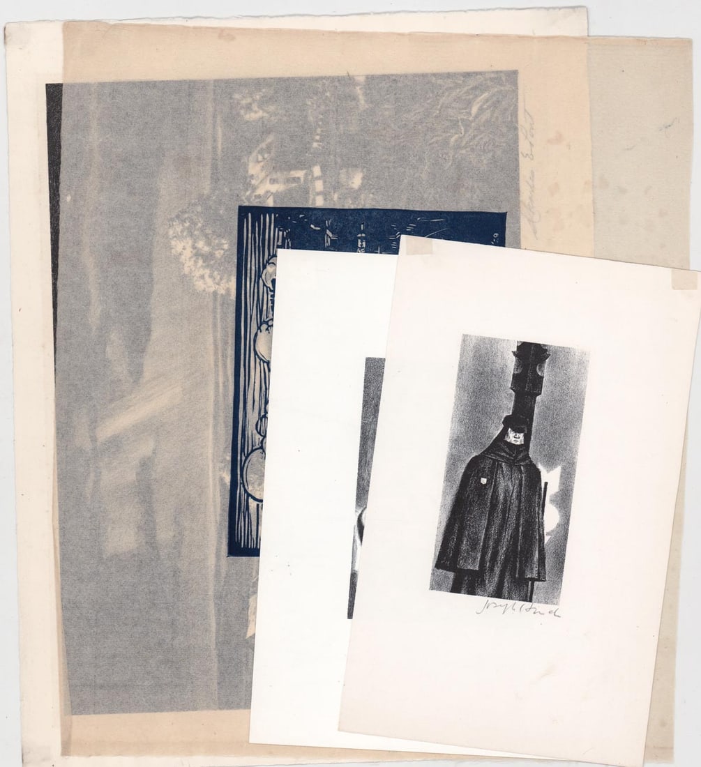 American Lithographs & Woodcut [WPS-Era] (1 of 5)