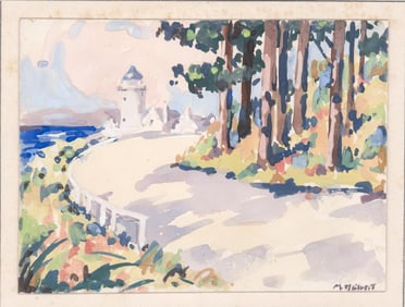 [Lighthouse] Original Watercolor & Gouache