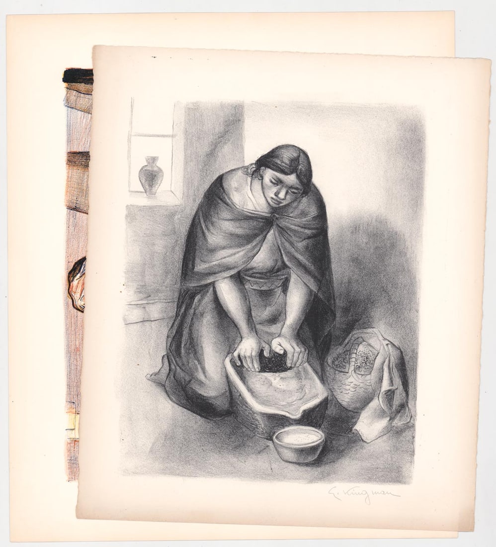 Pablo Higgins & Eduardo Kingman Lithographs (1 of 9)