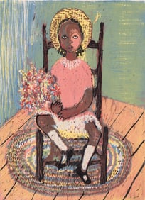 Ida Binney (1912-2003) WPA-Era Color Woodcut