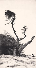 Ernest Haskell Drypoint, Rare, C. 1910