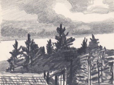 Stow Wengenroth Charcoal Drawing