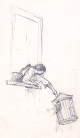 Stephen Maxfield Parrish Original Pencil Sketch