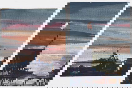 Joseph Harry Wheater (Massachusetts) Watercolors