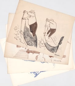 Irving Amen Original Drawings (4)