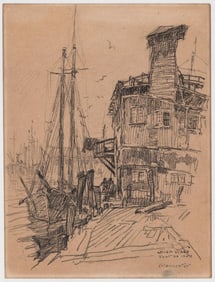 Glen Tracy Original Drawing [Gloucester, Mass.]