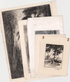 Etchings (5) Various Artists [Landscapes]