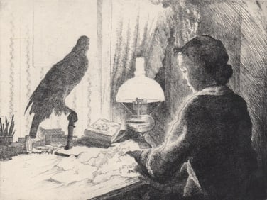 Keith Shaw Williams Signed LTD Etching [Sewing]