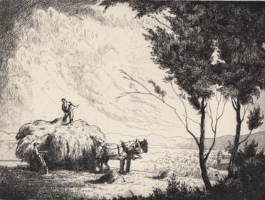 Keith Shaw Williams S/N Etching [Haying Time]