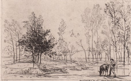 Charles F. Daubigny Etching [Delatre Imprint]
