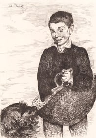 Edouard Manet Etching [Le Gamin au Chien]