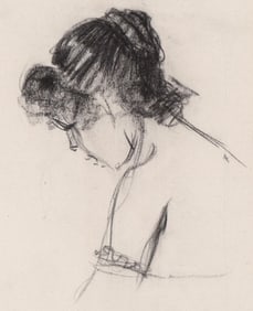 Henri Evenepoel Original Drawing [Woman]