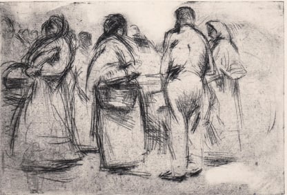 William Meyerwitz Signed Etching [People]