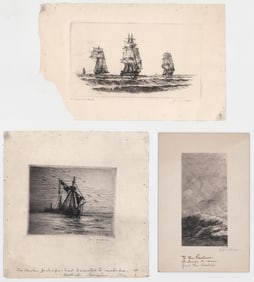George C. Wales (3) Etchings [Nautical]
