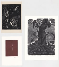 Fritz Eichenberg (3) Wood Engravings