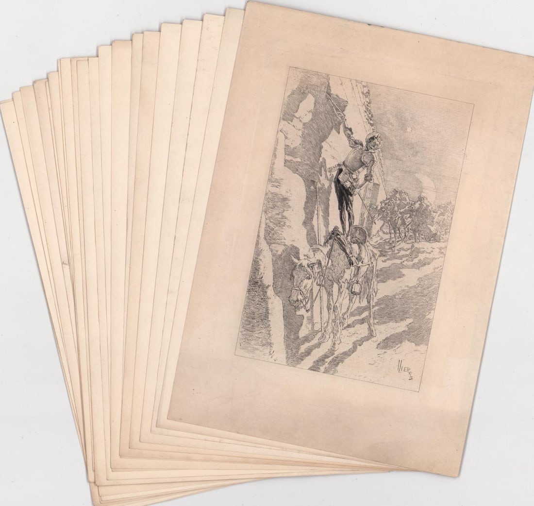 Daniel Vierge (21) Plate Signed Etchings (1 of 12)