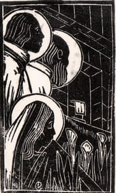 Allan Rohan Crite Signed Woodcut