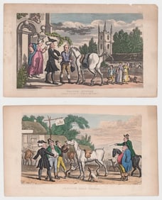 Thomas Rowlandson (2) Color Lithos [Dr. Syntax]