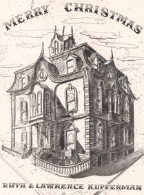 Lawrence Kupferman Wood Engraving [Xmas Card]