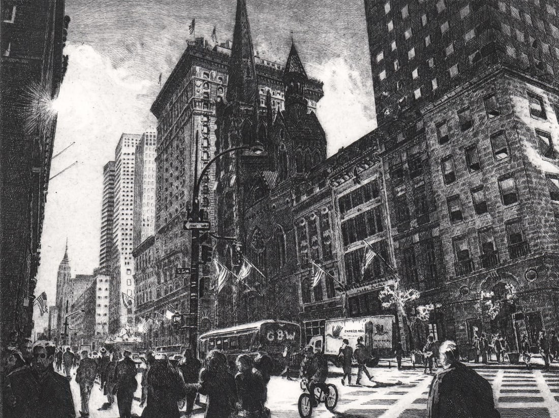 Alan Petrulis S/N Etching '5th Avenue' (1 of 5)