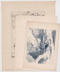 Artist Signed (3) Lithographs [Nautical]