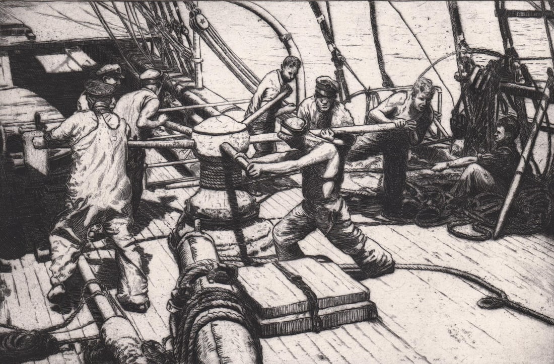 Charles Pont Etching [Heave Hearty] (1 of 5)