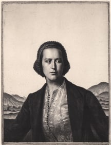 Gerald Brockhurst Signed Etching [Woman]