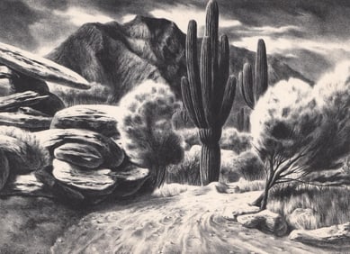 Frederico Castellon Signed Lithograph [Arizona]
