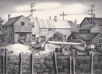Alan Crane Litho Signed Ed. 50 [Bearskin Neck]