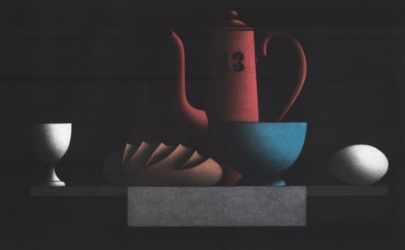 Mario Avati S/N Mezzotint [Où l'oeuf reste blanc]