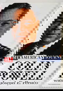 My American Journey - Colin Powell SIGNED BAS COA: My American Journey by Colin Powell with Joseph E. Persico. 1995 first edition with unclipped dust jacket. Random House, New York. 643 pp. Illustrated. Two-tone covers with gilt lettering. Beckett