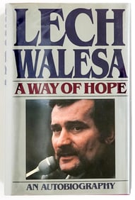 Lech Walesa - A Way of Hope SIGNED BAS COA