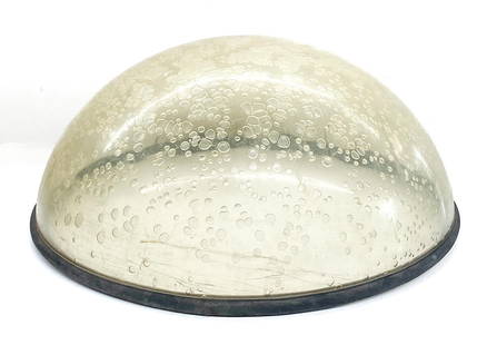 Very rare WW2 Era Navigators Plexiglass Bubble: Very rare WW2 Era Navigators Plexiglass Bubble from B-17 Bomber or other Bomber Plane. Measures 15 x 32 inches. If lot is absent of a condition report one may be requested via email. Condition report