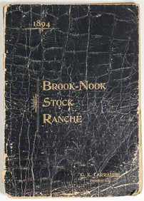 1894 Catalog of Trotting Stock Madison Co. Montana