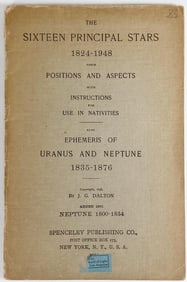 1901 The Sixteen Principal Stars, 1824-1948