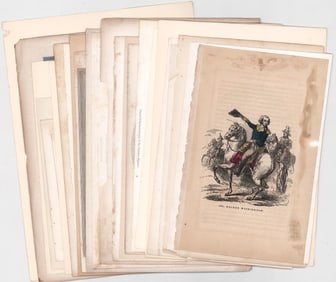 (24) George Washington Antique Prints