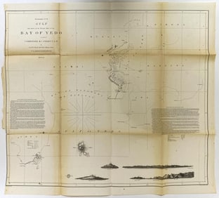 Bay of Yedo Map 1853-54