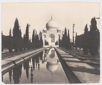 Antique Gelatin Silver Taj Mahal