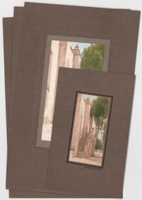 Four Fred Martin (California) Hand Colored Photos