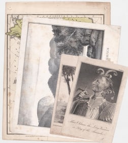 [Map, Native American] Antique Engravings & Litho