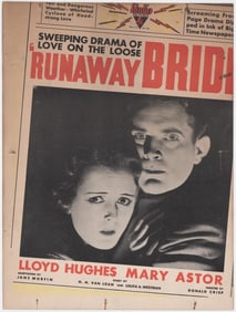 Runaway Bride Window Card (Printed Off Center)