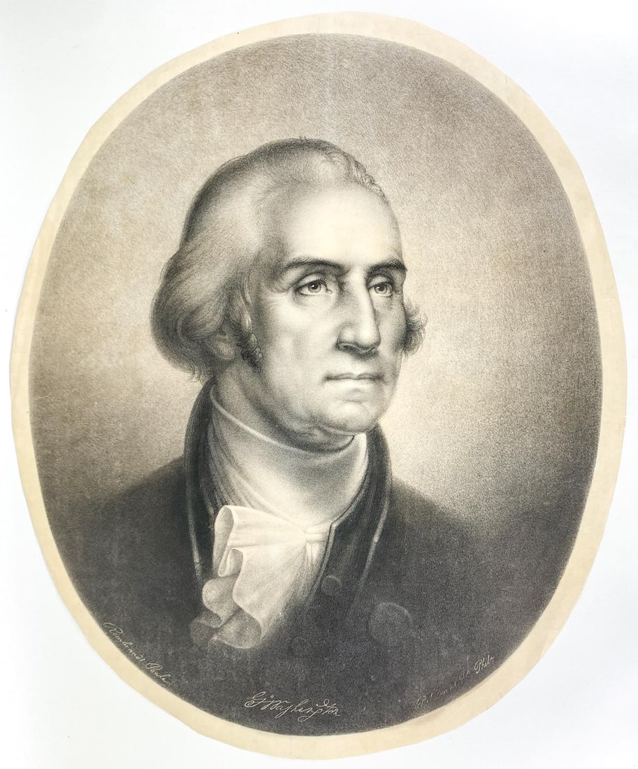 George Washington Lithograph by R. Peale (1 of 2)