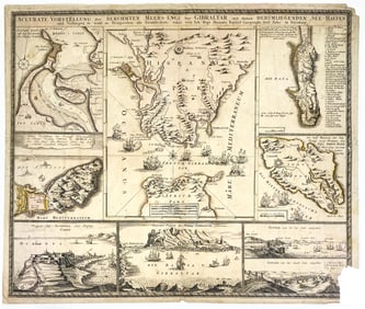 Gibraltar Map 1730's