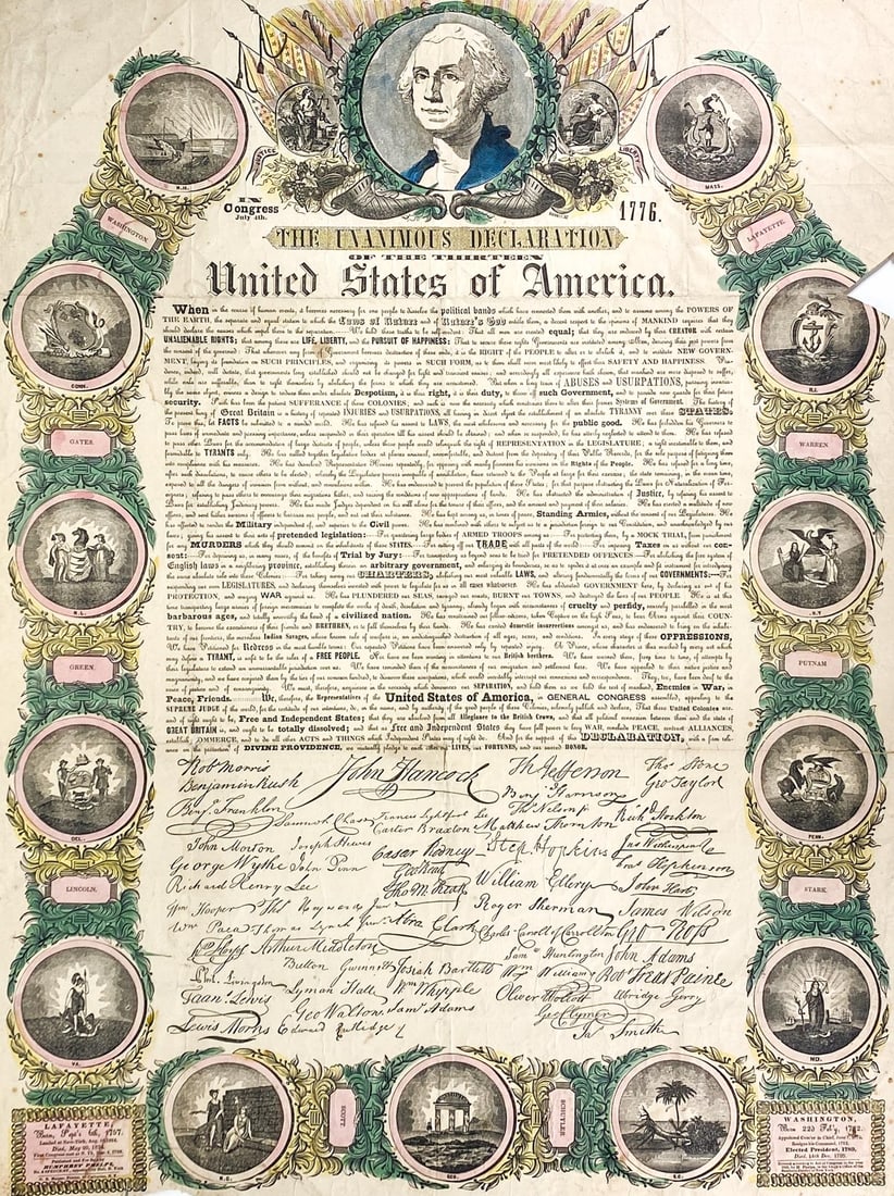 Unanimous Declaration of the Thirteen States 1845 (1 of 3)