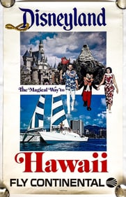 Vintage Disneyland HAWAII Travel Poster