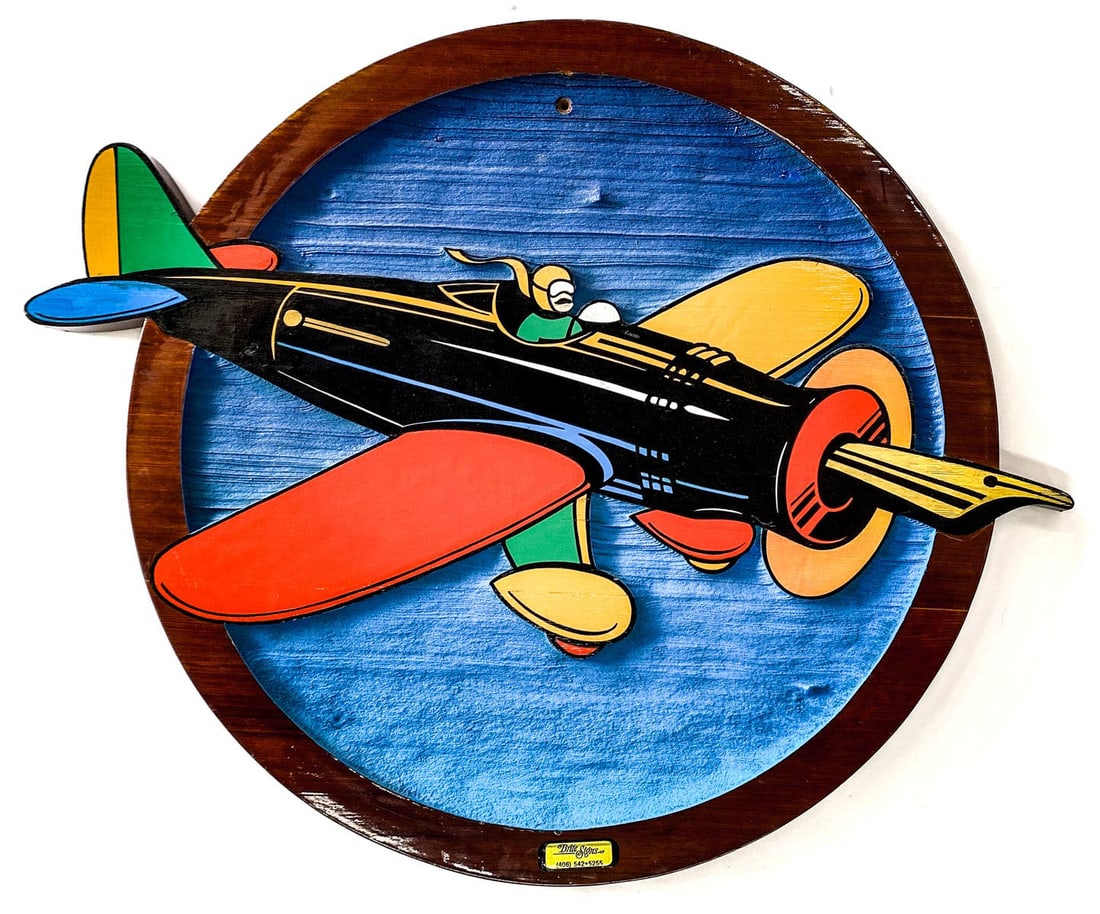 Monte Dolack's Personal Studio Carved Wall Plaque (1 of 3)