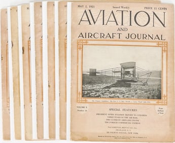 1921 (7) Aviation and Aircraft Journal Periodical